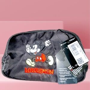 Lululemon Black Mickey Mouse Belt Bag Collab New